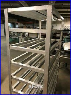 Metals Inc Aluminum 48 x 24.5 Commercial Walkin Cooler Storage Rack 8 Tier