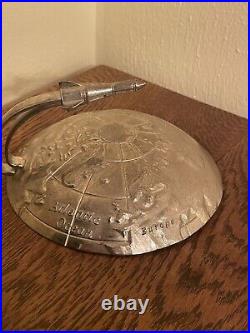 Mid Century International Silver Co Vintage World Globe Ice Bucket withRocket Ship