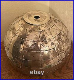 Mid Century International Silver Co Vintage World Globe Ice Bucket withRocket Ship