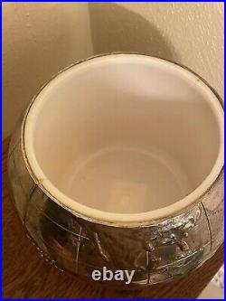 Mid Century International Silver Co Vintage World Globe Ice Bucket withRocket Ship