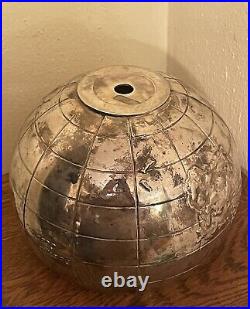 Mid Century International Silver Co Vintage World Globe Ice Bucket withRocket Ship