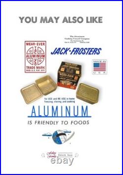 Mid Century Metal Cooler Cronstroms Aluminum with Sandwich Tray Camping Heavy Duty