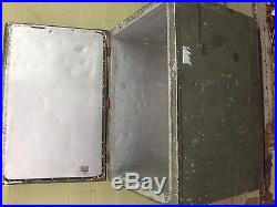 Military Insulated Cooler/Icebox with Metal Handles
