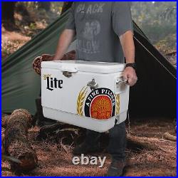 Miller 51L Ice Chest-Portable Cooler Box with Bottle Opener for Camping, Beach