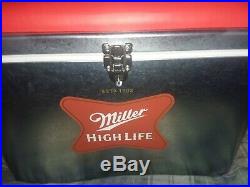 Miller High Life MHL Champagne Of Beers Metal Beer Cooler Brand New