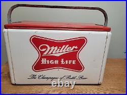 Miller High Life Metal beer cooler. 1950's era
