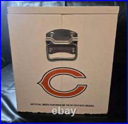 Miller Lite Chicago Bears Metal Ice Chest Promotional Error Fly Eagles Fly LID Miller Lite Chicago Bears Metal Ice Chest Promotional Error Fly Eagles Fly LID