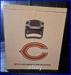 Miller Lite Chicago Bears Metal Ice Chest Promotional Error Fly Eagles Fly LID Miller Lite Chicago Bears Metal Ice Chest Promotional Error Fly Eagles Fly LID