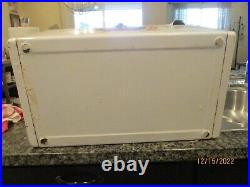 Miller Lite Cooler ice chest classic wood top metal / FREDERICK MILLER 1855