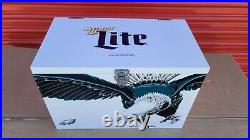 Miller Lite Philadelphia Eagles Ice Box Metal Cooler