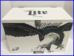 Miller Lite Philadelphia Eagles NFL Football Metal Beer Cooler Brand New In Box