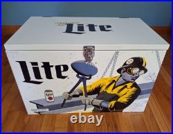 Miller Lite Pittsburgh Steelers Limited Edition Metal promotional Chest Cooler