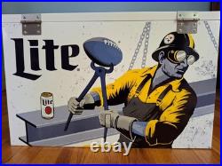 Miller Lite Pittsburgh Steelers Limited Edition Metal promotional Chest Cooler