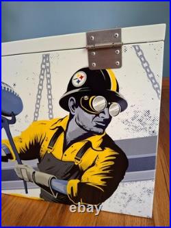Miller Lite Pittsburgh Steelers Limited Edition Metal promotional Chest Cooler