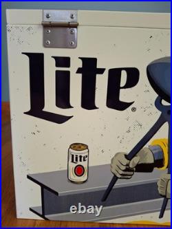 Miller Lite Pittsburgh Steelers Limited Edition Metal promotional Chest Cooler