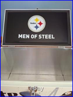 Miller Lite Pittsburgh Steelers Limited Edition Metal promotional Chest Cooler