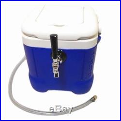 Mini Jockey Box Cooler, Single Faucet, 50' Stainless Steel Coil 12qt, Draft Beer
