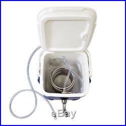 Mini Jockey Box Cooler, Single Faucet, 50' Stainless Steel Coil 12qt, Draft Beer