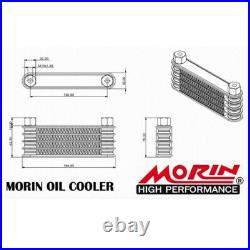 Morin Oil Cooler Kit Red For Suzuki Raider 150 With Adapter And Braided Cables