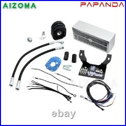 Motorcycle Reefer Oil Cooler Oil Cooling System For Harley Touring 99-08 Chrome
