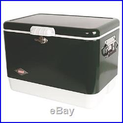 NEW Coleman 54 Quart Steel Belted Cooler Green FREE SHIPPING