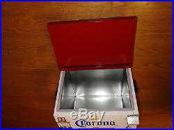 NEW Corona cooler House Drink Beer Ice Chest Metal by Hector Dairla Opener RARE