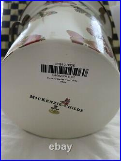 NEW MacKenzie Childs Butterfly Enamel Wine Cooler Planter Ice Bucket Retired