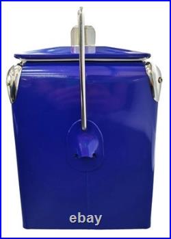 NEW Metal Moon Pie Cooler Box, Portable Beverage Beer Ice Chest for Picnic