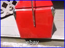 NEW NOSTALGIA REPRODUCTION ALL METAL COCA COLA COOLER 17 x 12 x 15