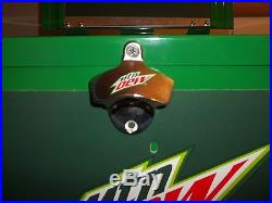 NEW PROMOTIONAL MOUNTAIN DEW METAL COOLER RARE WON IN CONVENIENCE STORE LOOK
