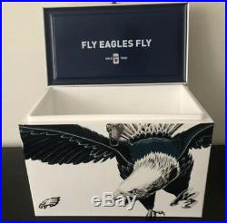 NEW Philadelphia Eagles Vintage Metal Cooler Miller Lite Fly Eagles Fly