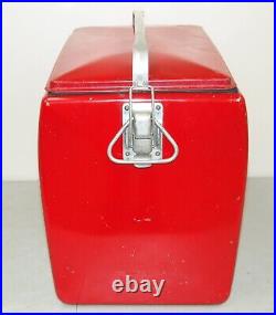 NICE! Vtg 1950s ACTON Coca Cola In Bottles METAL COOLER with TRAY INSERT Coke