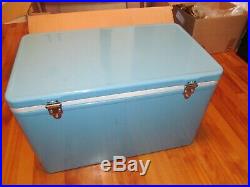 NOS NEW! Vintage 1970's Coleman 56 Quart Snow-Lite Cooler Blue with Original Box