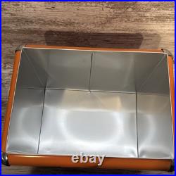 NWT NOS Orange Harley-Davidson Cooler Box Retro-Metal With Bottle Opener 12x9x12 NWT NOS Orange Harley-Davidson Cooler Box Retro-Metal With Bottle Opener 12x9x12