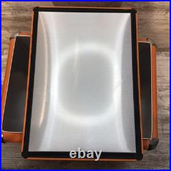 NWT NOS Orange Harley-Davidson Cooler Box Retro-Metal With Bottle Opener 12x9x12