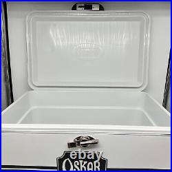 New Coleman 54 Quart Steel Belted Cooler, White/black Oskar Blues Beer / Brewery