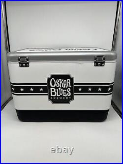 New Coleman 54 Quart Steel Belted Cooler, White/black Oskar Blues Beer / Brewery