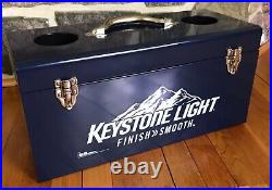 New! KEYSTONE LIGHT beer / Metal Portable Cooler promotion item
