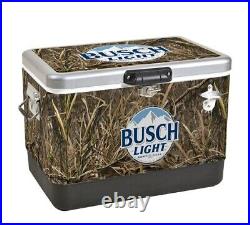New Rare Busch Light Beer Limited Edition 54 Qt. Camo Cooler Metal