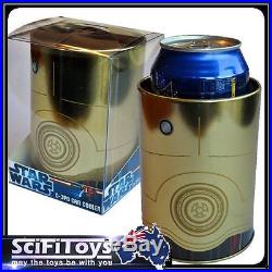 New Star Wars C3PO Droid Robot Metal Can Cooler Stubby Holder Retro Diecast Bar