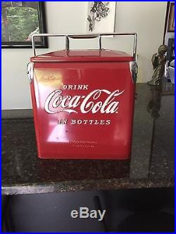 New vintage style Coca Cola metal Coke picnic beach cooler