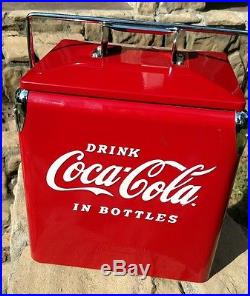 New vintage style Coca Cola metal Coke picnic beach cooler Soda clocks available