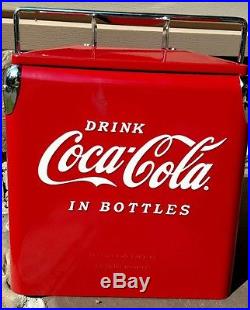 New vintage style Coca Cola metal Coke picnic beach cooler Soda clocks available