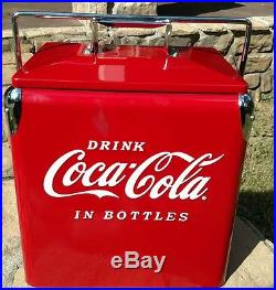 New vintage style Coca Cola metal Coke picnic cooler Large Coke Box available
