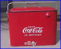 Nice Coca-Cola Metal Picnic/Cooler/Tray/Bottle Opener Progressive Refrigerator