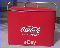 Nice Coca-Cola Metal Picnic/Cooler/Tray/Bottle Opener Progressive Refrigerator