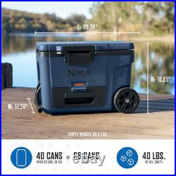 Ninja Cooler Frostvault 45QT Cooler with Wheels Insulated with Temp Dry St