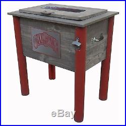Ohio State Buckeyes 54qt Country Cooler Unique Rustic Metal Wood