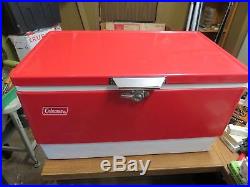 Old Vintage Retro Red 1976 Coleman cooler and jug original box COMBO