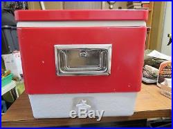 Old Vintage Retro Red 1976 Coleman cooler and jug original box COMBO